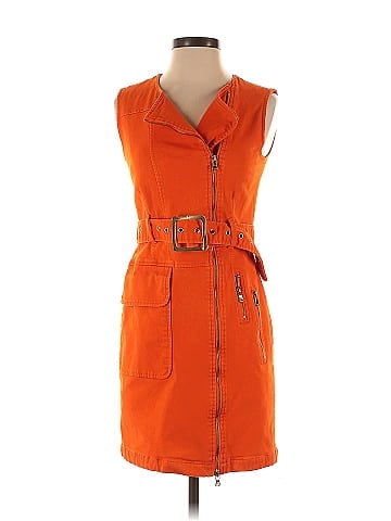 Toccin Orange Utility Dress (view 1)