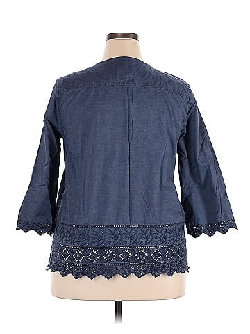 G.H. Bass & Co. 3/4 Sleeve Blouse (view 2)