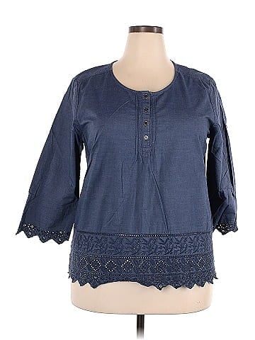 G.H. Bass & Co. 3/4 Sleeve Blouse (view 1)