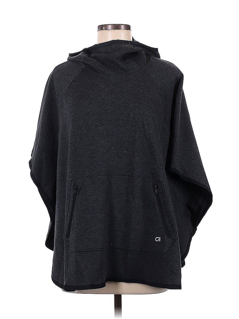 Pre-owned Gap Fit Poncho In Black