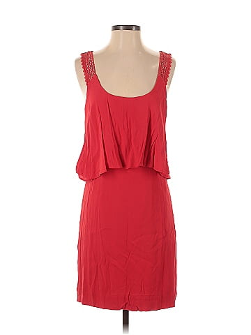 Maeve Red Cocktail Dress Size 4 - 79% off | ThredUp