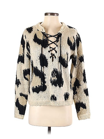 Woven Heart Pullover Sweater (view 1)