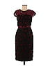 ML Monique Lhuillier Burgundy Red Royal Rose Sheath Dress Size 6 - photo 1