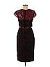 ML Monique Lhuillier Burgundy Red Royal Rose Sheath Dress Size 6 - photo 2