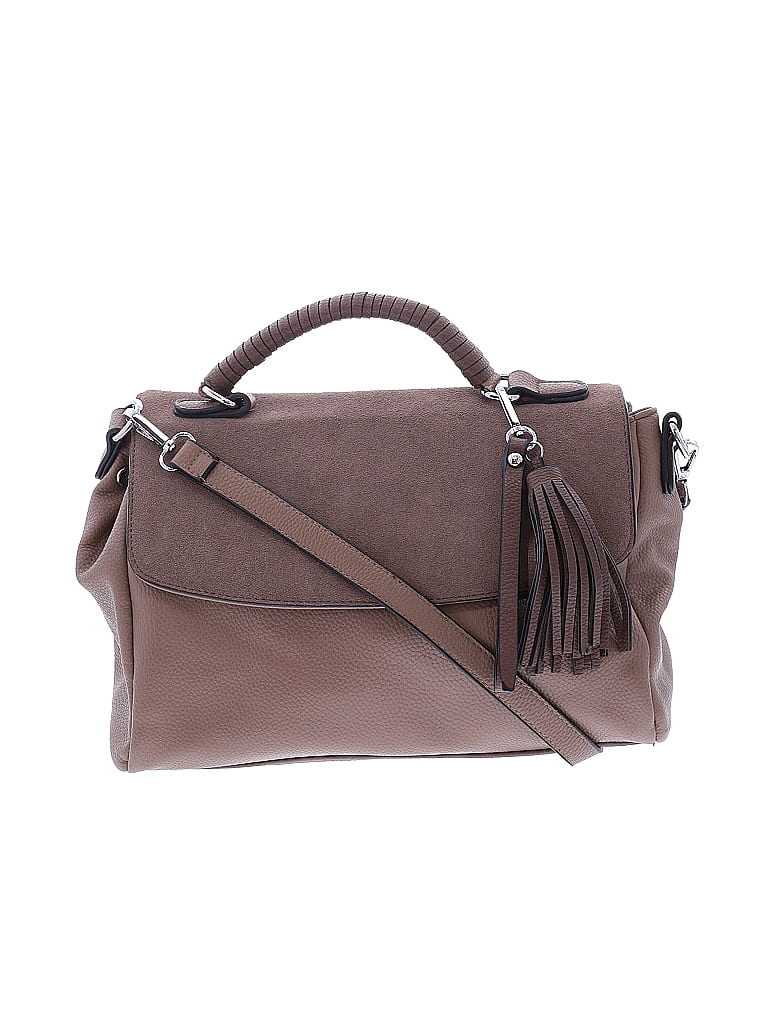 Madison West Solid Brown Tan Satchel One size - photo 1