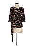 Le Gali 100% Polyester Black 3/4 Sleeve Blouse Size XS - photo 1
