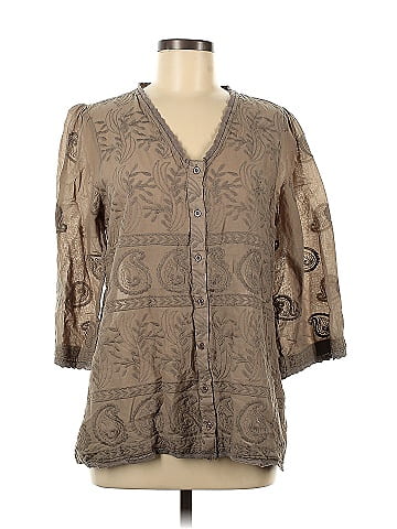 Forever That Girl for Anthropologie 3/4 Sleeve Blouse (view 1)