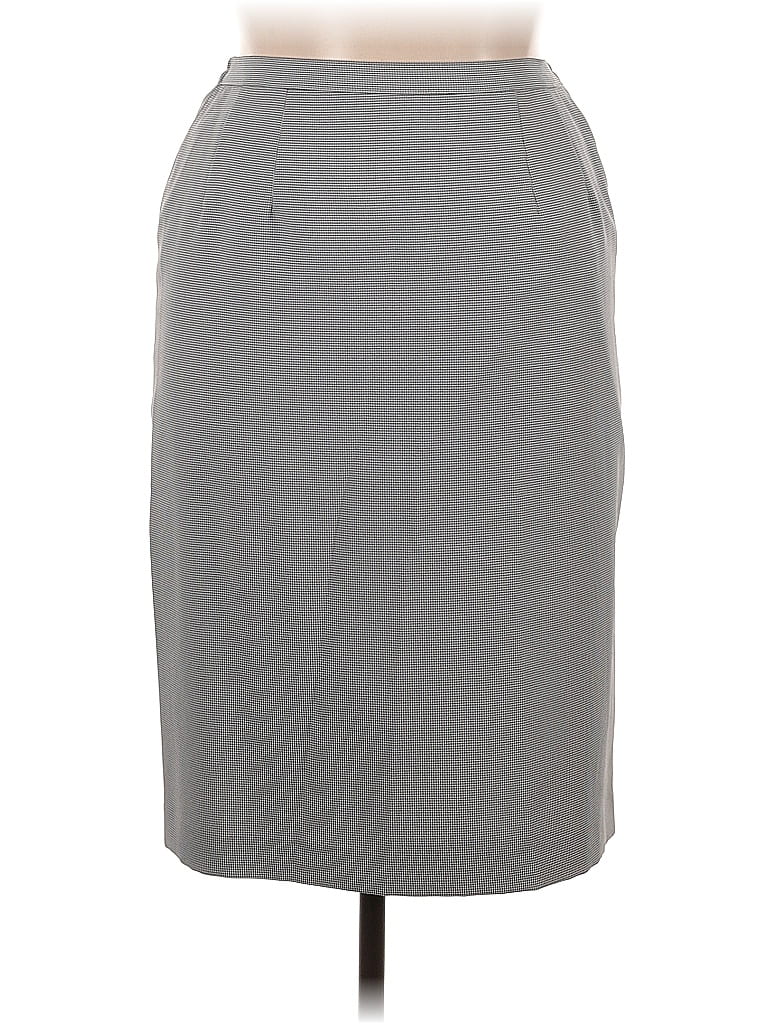 Judy's Group Inc 100% Polyester Solid Gray Formal Skirt Size 14 - photo 1