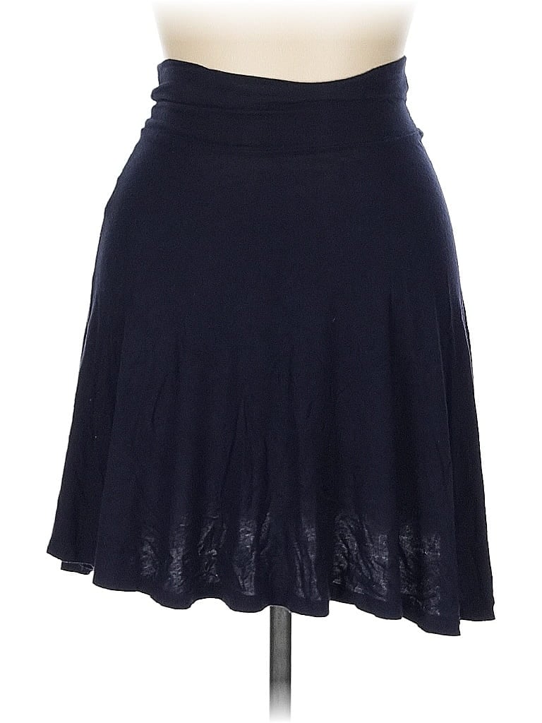 Petrol Solid Blue Casual Skirt Size 10 - photo 1