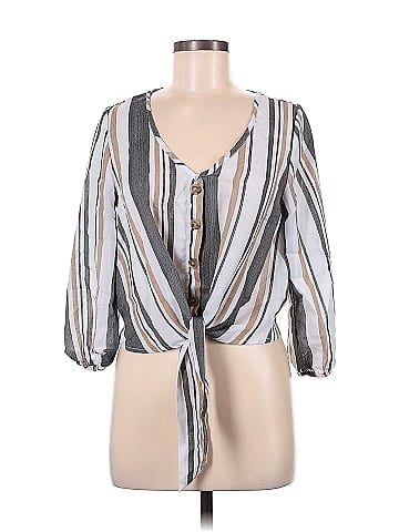Hint of Blush 3/4 Sleeve Blouse (view 1)