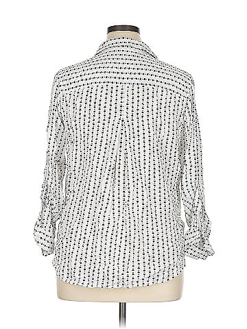 Velvet Heart 3/4 Sleeve Button-Down Shirt (view 2)
