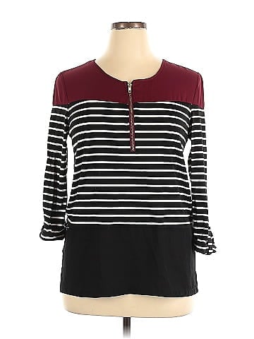 Ashley Blue 3/4 Sleeve Top (view 1)