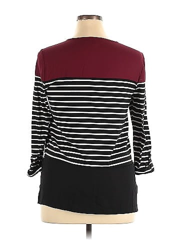 Ashley Blue 3/4 Sleeve Top (view 2)