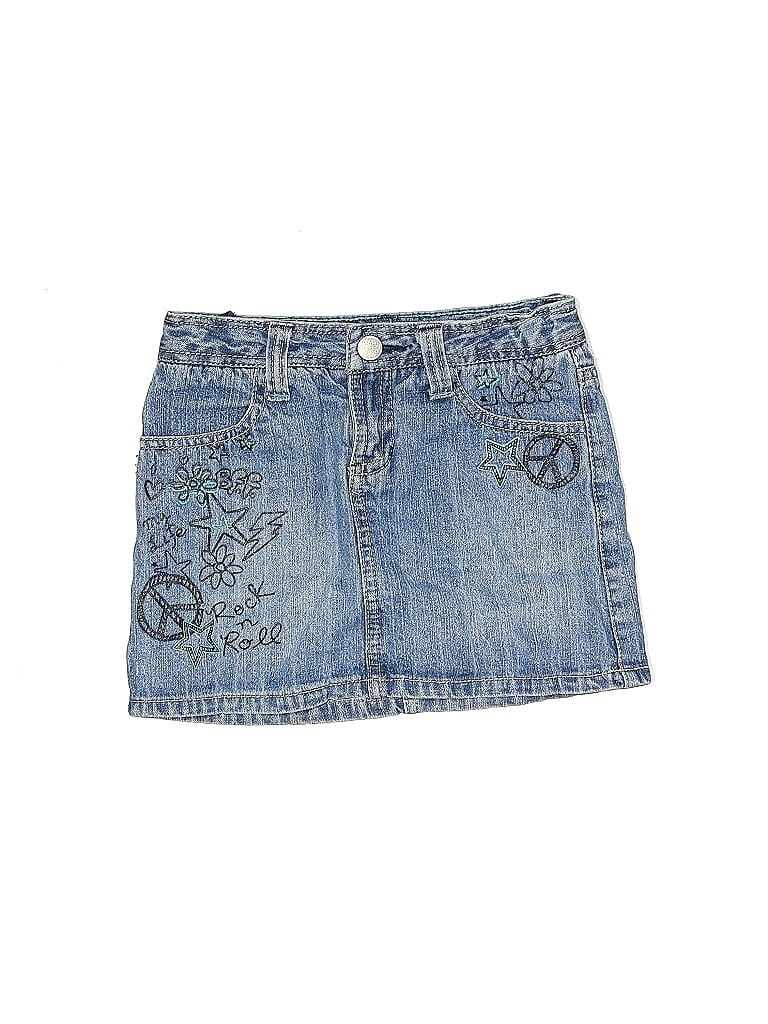 Circo Paisley Blue Denim Skirt Size S (big kids) - photo 1