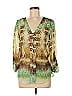 Matty M 100% Polyester Green 3/4 Sleeve Blouse Size XS - photo 1