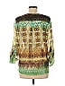 Matty M 100% Polyester Green 3/4 Sleeve Blouse Size XS - photo 2