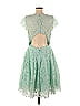 ML Monique Lhuillier 100% Polyester Green Blue Kyoto Bloom Dress Size 10 - photo 2