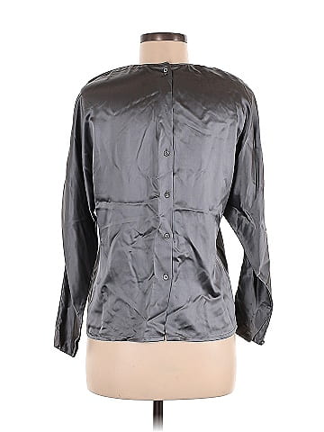 Linda Allard Ellen Tracy Long Sleeve Silk Top (view 2)