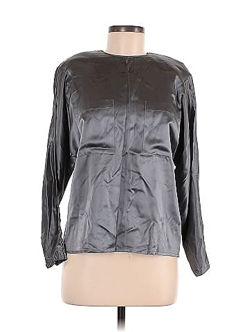 Linda Allard Ellen Tracy Long Sleeve Silk Top (view 1)