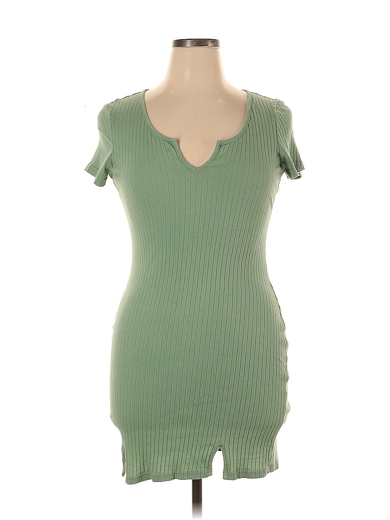 Pre-owned Shein Casual Dress In Green