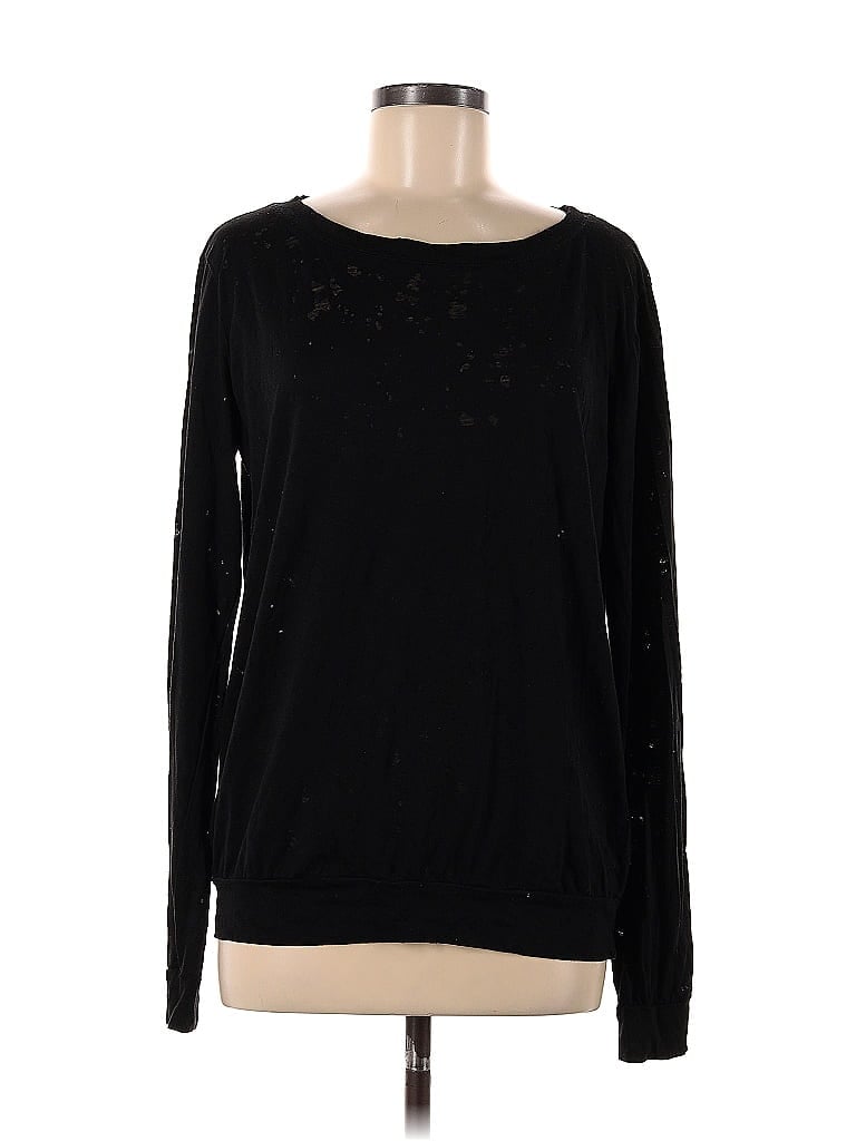 Pre-owned Michael Stars Pullover Sweater In Black