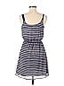 Xhilaration 100% Polyester Stripes Blue Casual Dress Size M - photo 2
