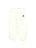Adidas 100% Polyester Solid Ivory White Track Pants Size XS (big kids) - photo 1