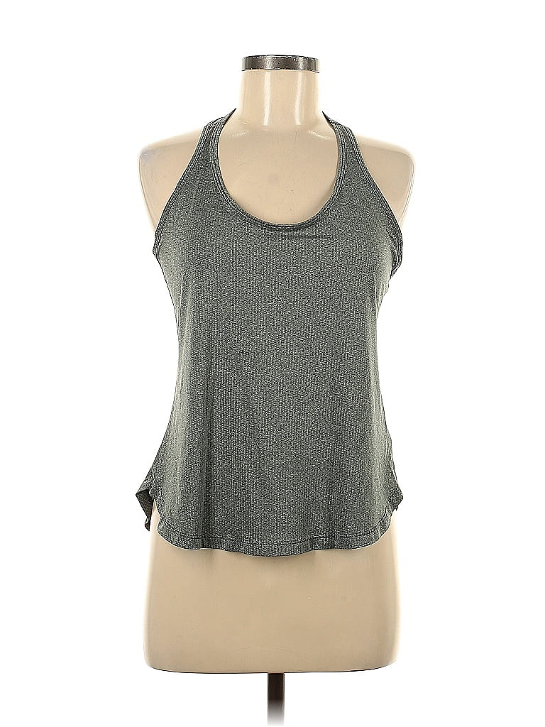Pre-owned Active By Old Navy Tank Top Gray Halter Neckline Tops