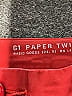 G1 100% Cotton Solid Red Casual Pants Size 2 - photo 3