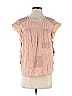 Scotch & Soda 100% Cotton Pink Tan Short Sleeve Blouse Size P (petite) - photo 1