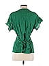 Max Studio Green Short Sleeve Blouse Size 1 - photo 2