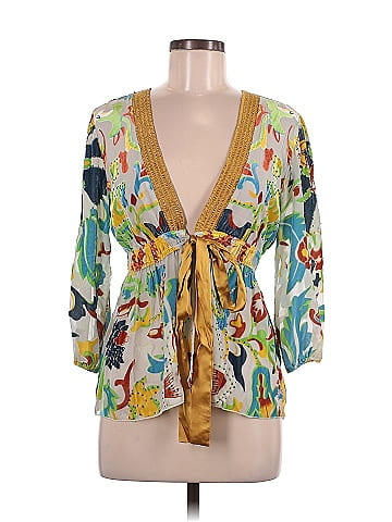 Hale Bob 3/4 Sleeve Silk Top (view 1)