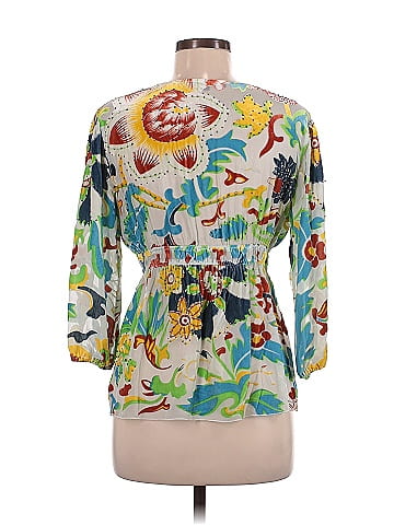 Hale Bob 3/4 Sleeve Silk Top (view 2)