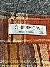 Sheshow Plaid Orange 3/4 Sleeve Button-Down Shirt Size XXL - photo 6