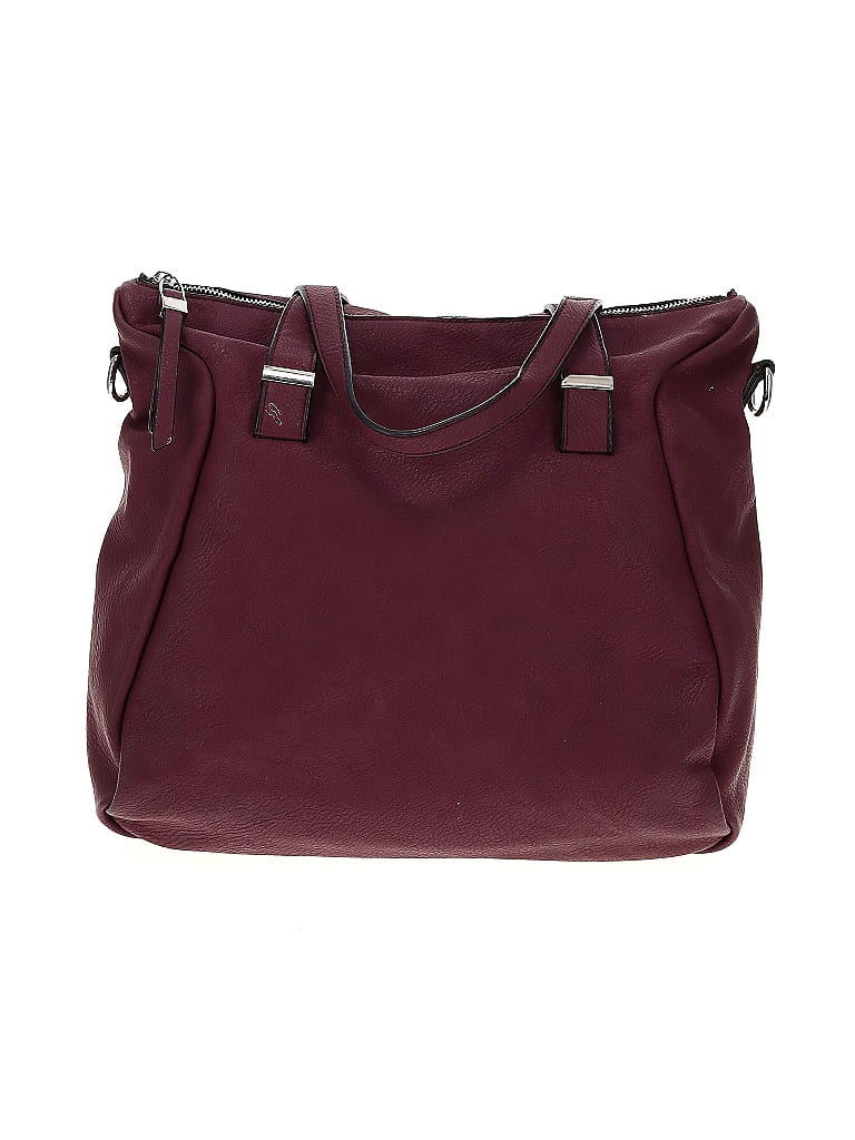 Urban Expressions Solid Burgundy Satchel One size - photo 1