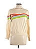 THML Stripes Ivory Pullover Sweater Size L - photo 1