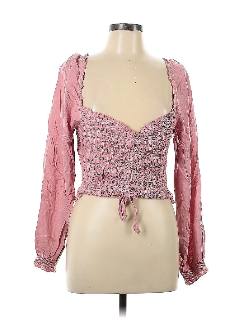 Click to view more detailed imagery on our partner's website Pre-owned Ever After Long Sleeve Blouse In Pink