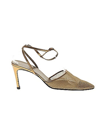Yves Saint Laurent Vintage Metallic Heels (view 1)