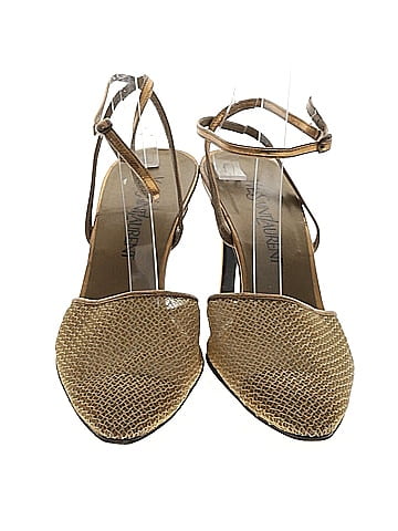 Yves Saint Laurent Vintage Metallic Heels (view 2)