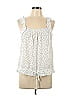 Hem & Thread 100% Polyester Ivory Sleeveless Blouse Size L - photo 1