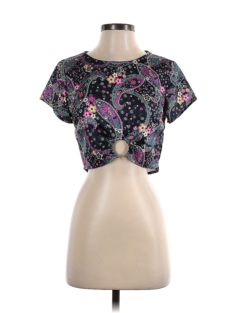 House of Harlow 1960 Black Short Sleeve Top Size 1 - photo 1