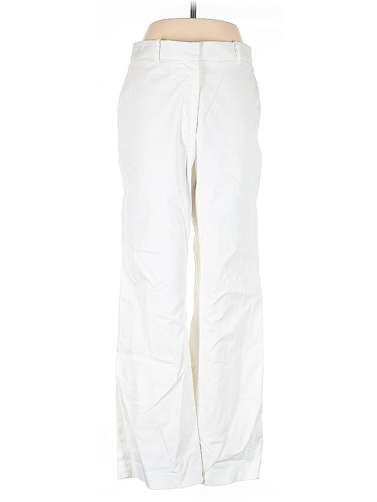 Nili Lotan Solid White Casual Pants Size 6 - photo 1