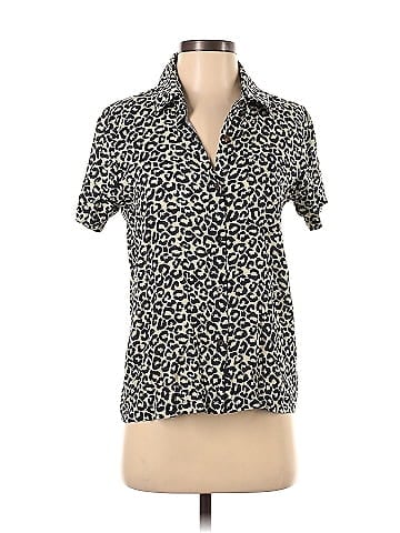 Solid & Striped Short Sleeve Blouse (view 1)