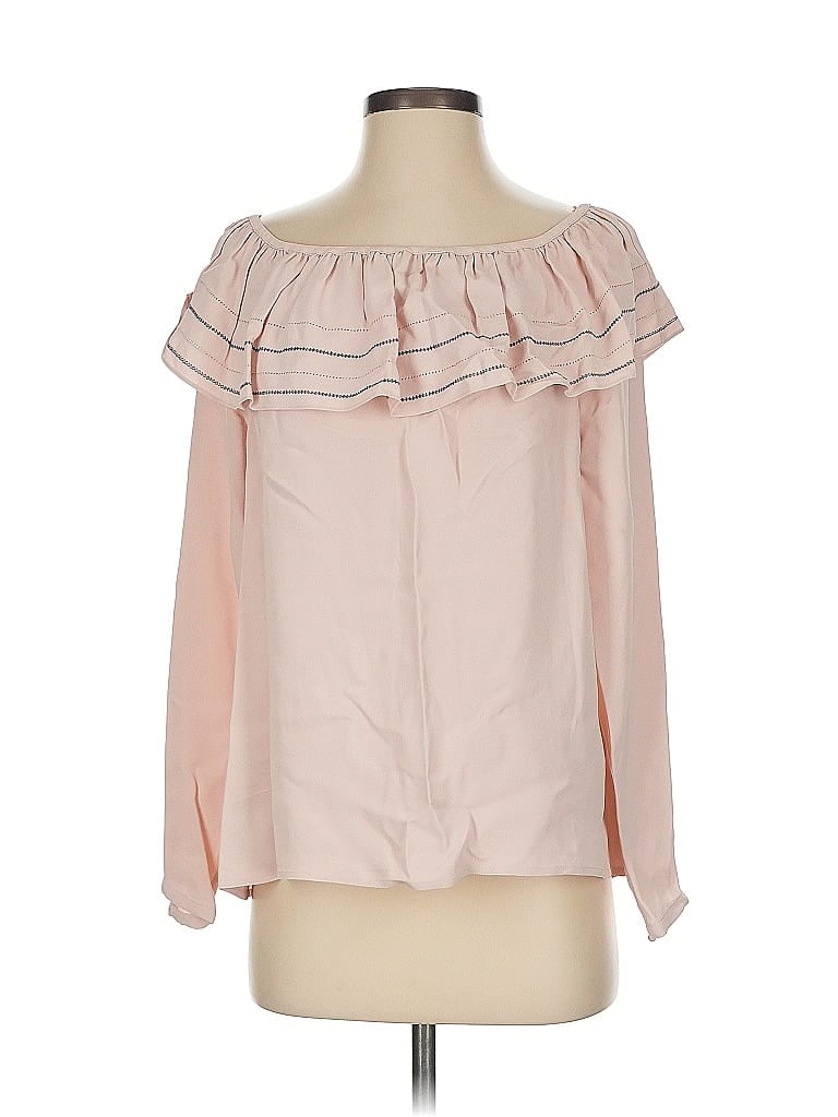 Click to view more detailed imagery on our partner's website Pre-owned Club Monaco Long Sleeve Blouse In Pink