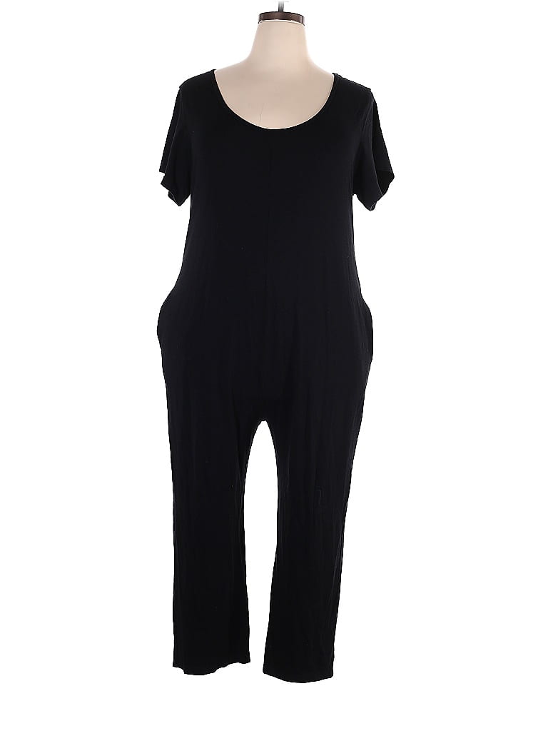 Smash + Tess Solid Black Jumpsuit Size XXL - photo 1