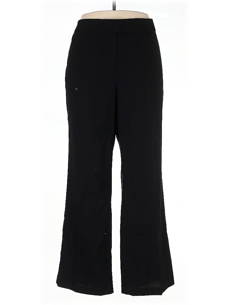 Newport News Solid Black Dress Pants Size 16 - photo 1