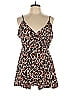 Boohoo Animal Print Brown Black Romper Size 12 - photo 1
