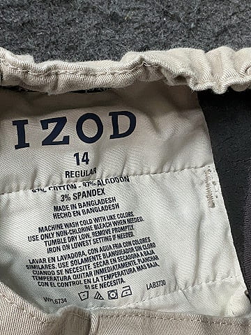 IZOD Tan Casual Pants Size 14