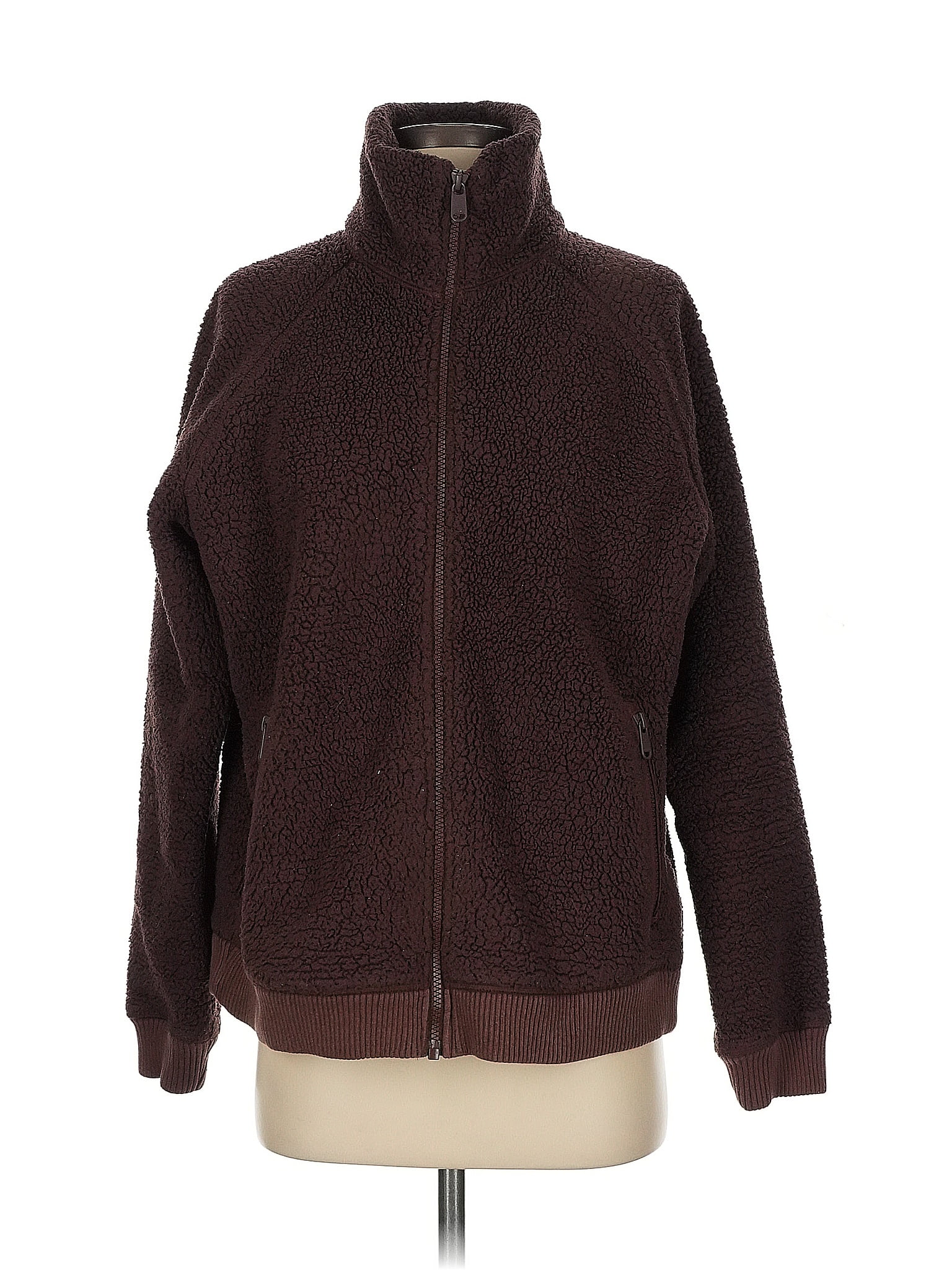 Athleta 100 Polyester Brown Fleece Size S 58 off ThredUp
