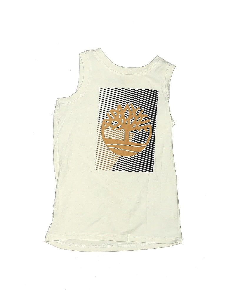 Timberland Ivory White Sleeveless T-Shirt Size 7 (big kids) - photo 1